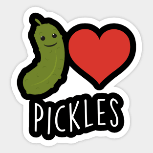 I Love Pickles Sticker